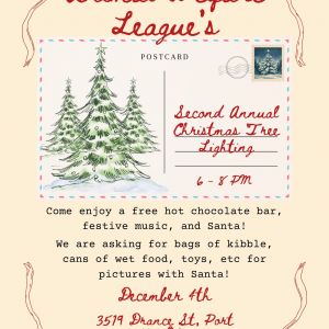 12/04 Animal Welfare League - Annual Christmas Tree Lighting