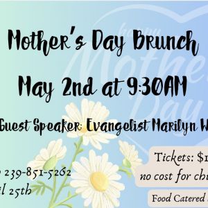05/02 Mother's Day Brunch at North Fort Myers Church of God