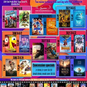 Free Summer Movies at Marquee Cinemas Coralwood 10